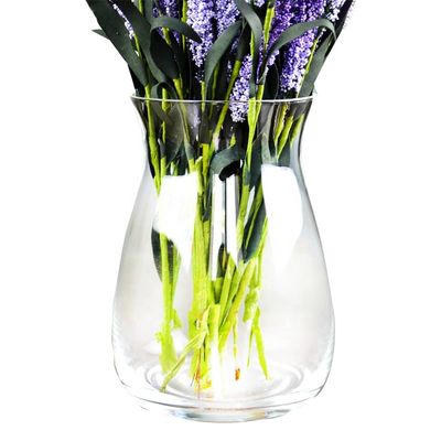 kualitas Rainbow Decorative Glass Vase pabrik