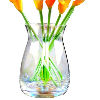 kualitas Rainbow Decorative Glass Vase pabrik