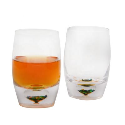 kualitas Heavy Bottom Crystal Whiskey Glasses pabrik