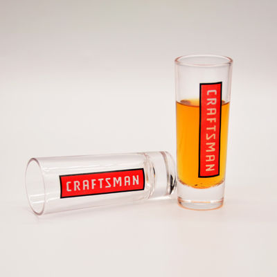 kualitas Promotion 2oz Shot Glasses With Logo Unique Shot Glasses pabrik