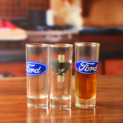 kualitas Promotion 2oz Shot Glasses With Logo Unique Shot Glasses pabrik