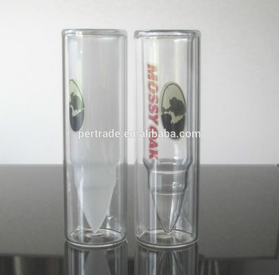 kualitas Bullet Shaped Double Wall 45ml Unique Shot Glasses pabrik