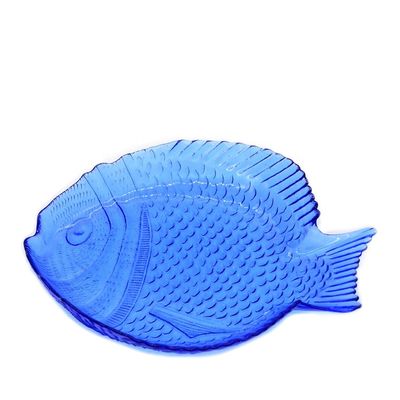 kualitas Fish Shaped Solid Color Charger Plates For Fruit pabrik