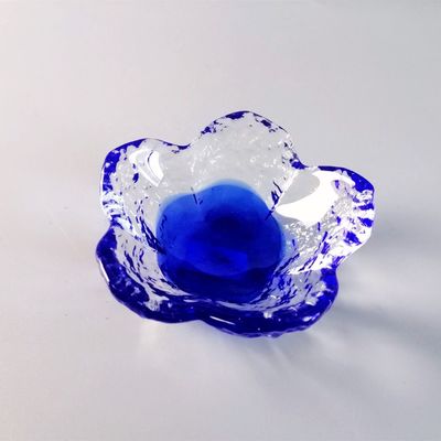 kualitas Ins Cherry Blossom Glass Sauce Plates For Dinner Table pabrik