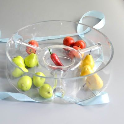 kualitas Handmade Glass Fruit Plate pabrik