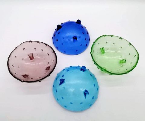 kualitas Unique 3 Feet Glass Charger Plates For Fruit And Dessert pabrik