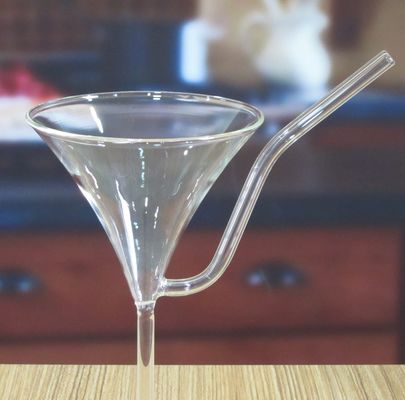 kualitas Borosilicate Vintage Cocktail Glasses With Straw pabrik