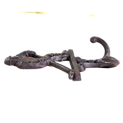kualitas Ice Hockey Rustic Cast Iron Coat Hooks Cast Iron Crafts pabrik
