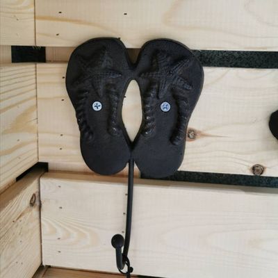 kualitas Home Decoration Wrought Iron Coat Hooks Cast Iron Crafts pabrik