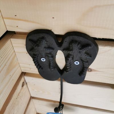 kualitas Home Decoration Wrought Iron Coat Hooks Cast Iron Crafts pabrik