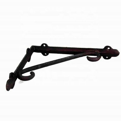 kualitas Home Decor Retro Cast Iron Coat Hook Cast Iron Crafts pabrik