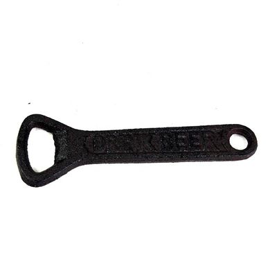kualitas Exquisite Rustic Metal Bottle Opener Cast Iron Crafts pabrik