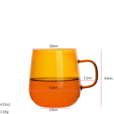 kualitas Colored High Borosilicate Tumbler Drinking Glasses pabrik