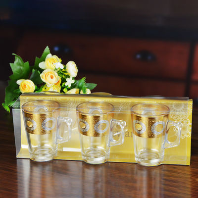 kualitas Golden Decorated Gold Decal Tumbler Drinking Glasses pabrik