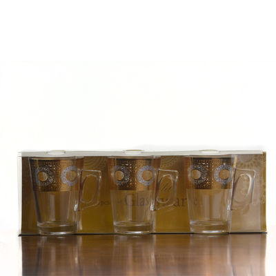 kualitas Golden Decorated Gold Decal Tumbler Drinking Glasses pabrik