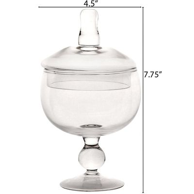 kualitas Multipurpose Set Of 3 Clear Glass Jars For Kitchen pabrik