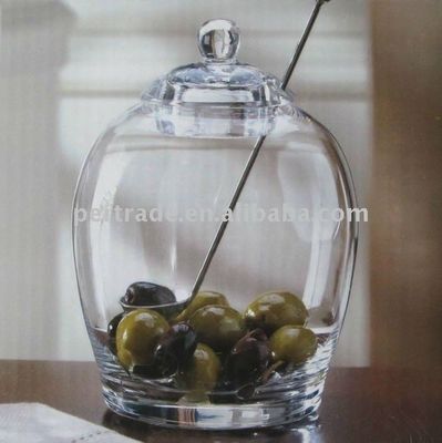 kualitas Preserved Fruit Glass Storage Jars pabrik
