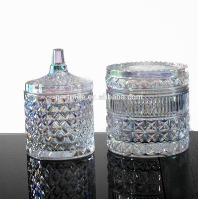 kualitas Glass Storage Jars With Lid For Wax pabrik