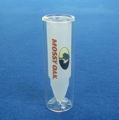 kualitas Bullet Shaped Double Wall 45ml Unique Shot Glasses pabrik