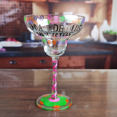 kualitas Halloween Margarita Glass 12Oz Crystal Cocktail Glasses pabrik