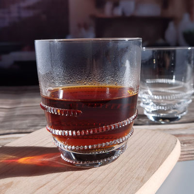 kualitas Creative Hemp Rope Winding Tumbler Drinking Glasses Lead Free pabrik