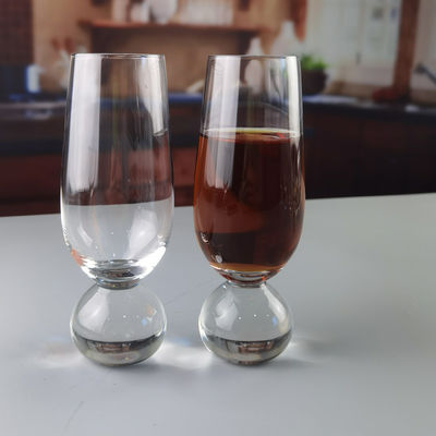 kualitas Ball Stemmed Lead Free Crystal Highball Tumblers For Champagne pabrik